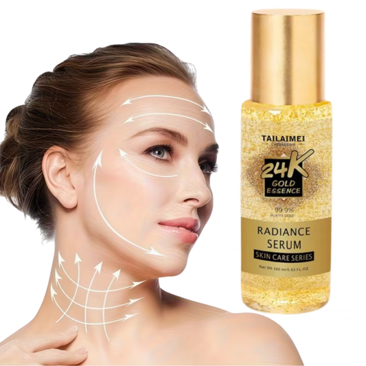 Ser Facial cu Particule din Aur 24K pentru Luminozitate